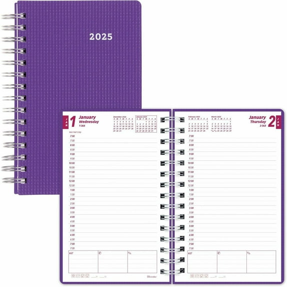 Brownline DuraFlex Daily Appointment Planner (cb634vpur)
