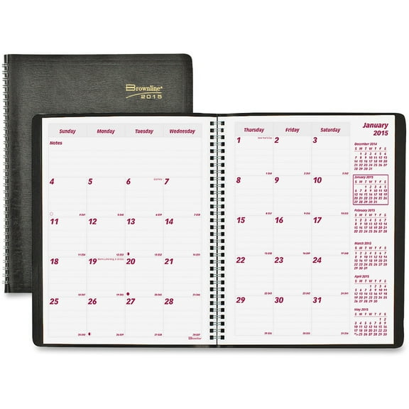 Brownline Soft Cover 14-Month Monthly Planner