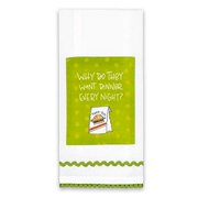 Brownlow Gifts Simply Sassy 100% Cotton Tea Towel, 18 x 28-Inches, Dinner Every Night