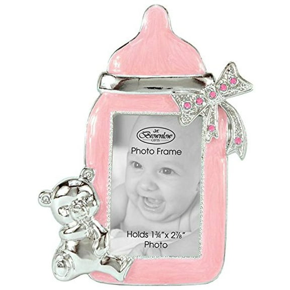 Brownlow Kitchen Baby Girl Bottle Frame, Pink