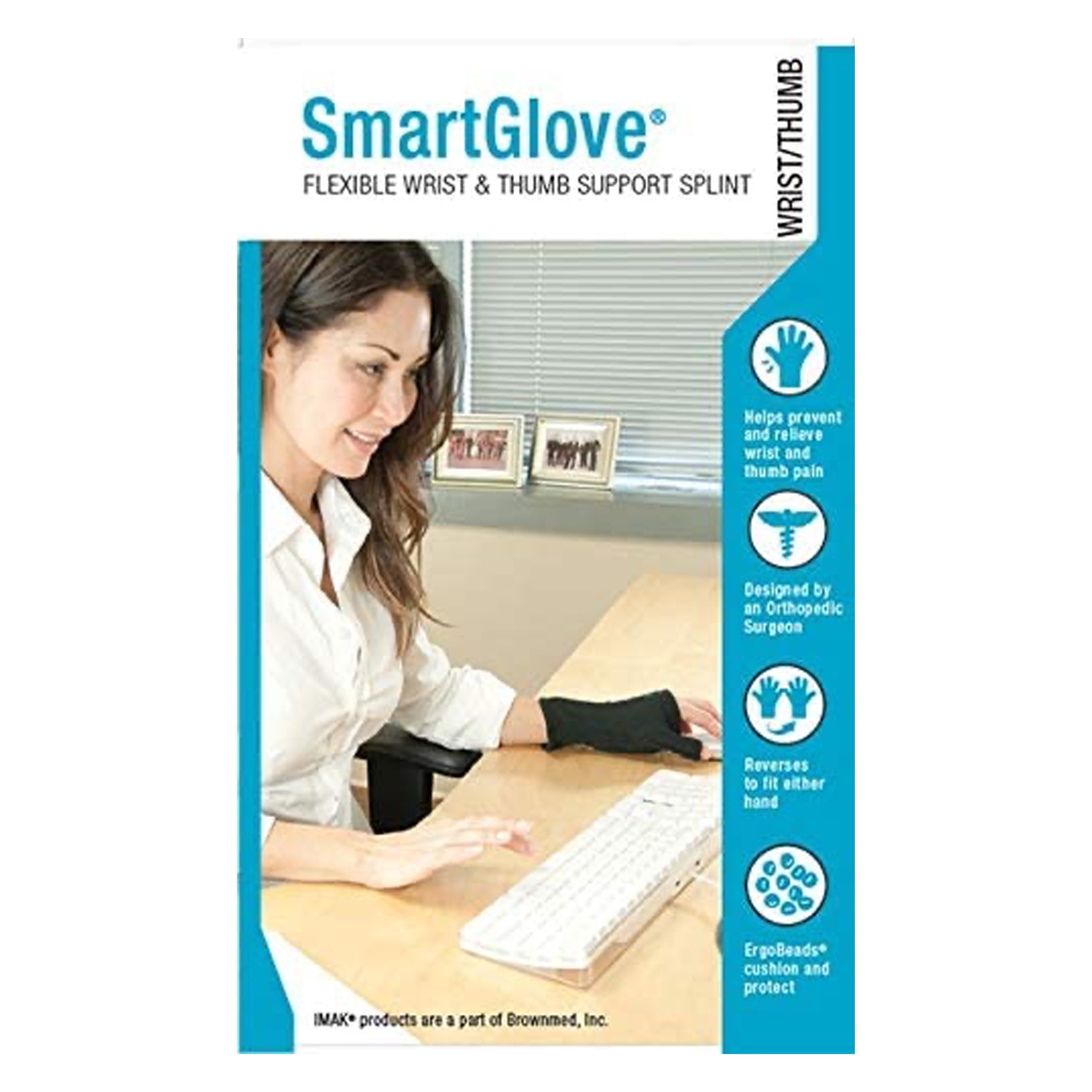 IMAK RSI Smart Glove w/Thumb Large, Black HSA/FSA Eligible - Walmart.com