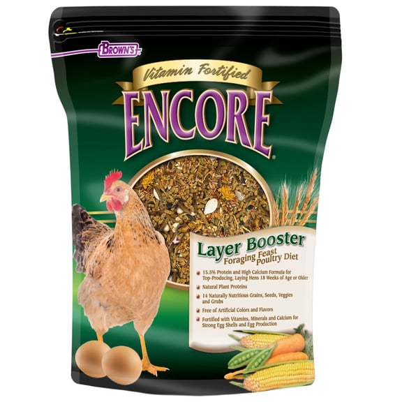 ENCORE Layer Booster Foraging Feast Poultry Diet 20 lbs.
