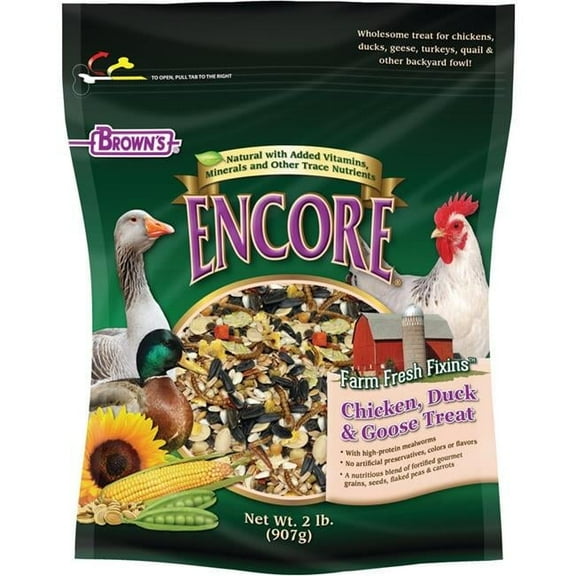 Browns 54008 Encore Natural Chicken Duck & Goose Treat - 2 lbs