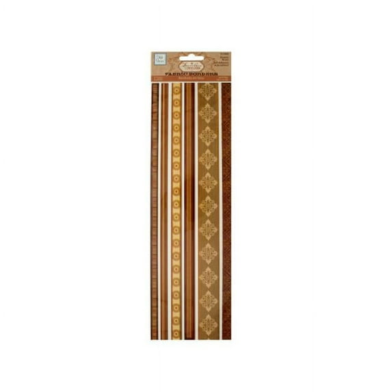 Browns Decorative Fabric Borders Stickers -Pack of 60