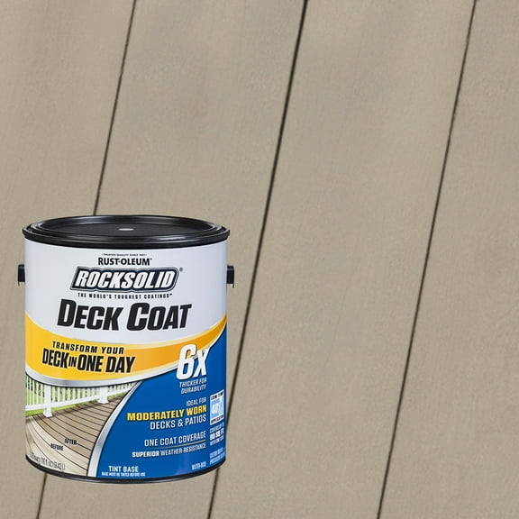 Brownstone, Rust-Oleum RockSolid 6X Exterior Wood Deck Coat-319618T, Gallon