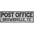 thumbnail image 1 of Brownsville, Tx Post Office Sign Vintage 6x18 206180011121, 1 of 1