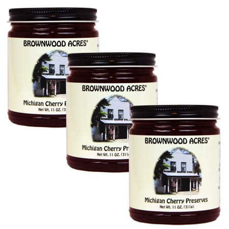 Brownwood Acres Michigan Cherry Preserves - 3 PACK