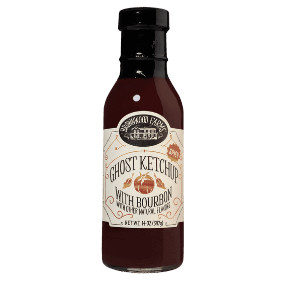 Brownwood Farms Bourbon Infused Ghost Ketchup, 2-Pack 14 oz. Bottles