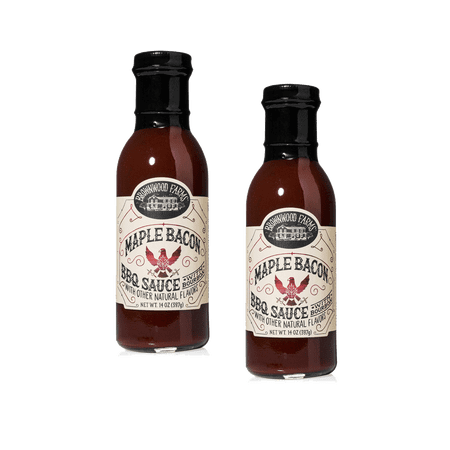 Brownwood Farms Maple Bacon BBQ Sauce, 2-Pack 14 oz. Bottles