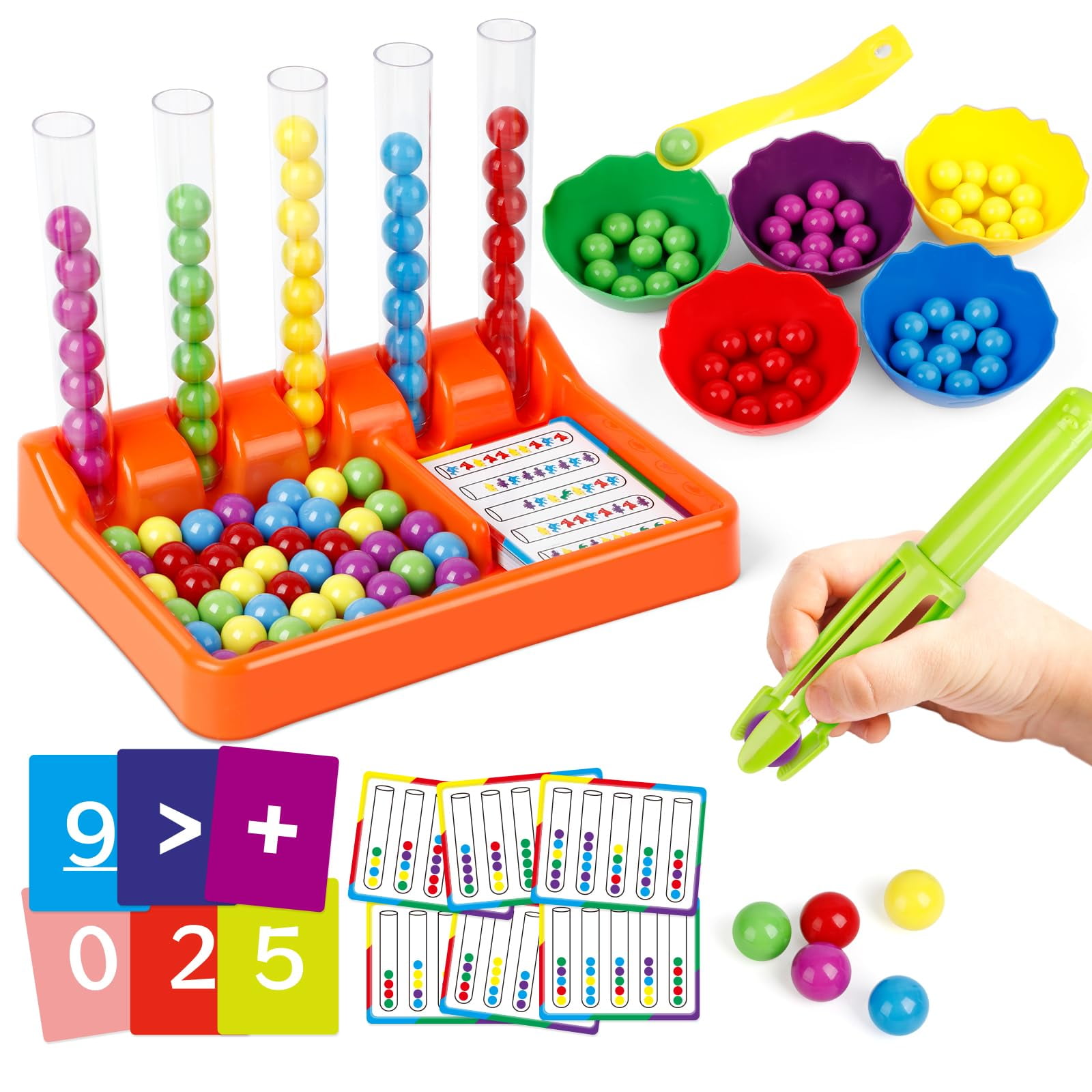Broytain Counting and Color YPF5 Sorting Toys for Toddlers,Math