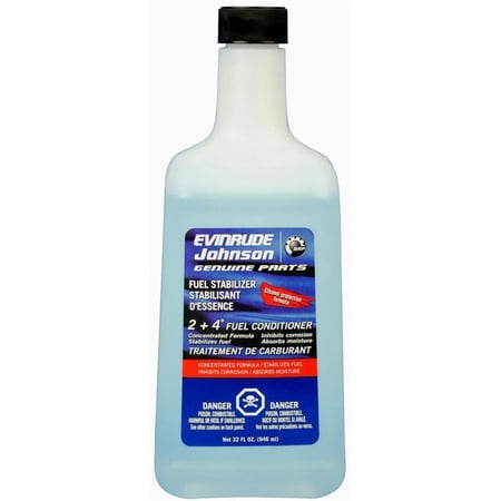 Johnson Evinrude OMC OEM 2+4 Fuel Conditioner & Stabilizer 32oz, 0766210