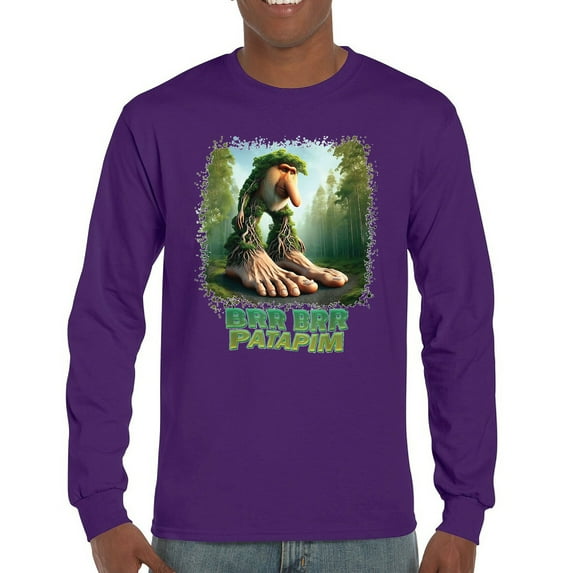 Brr Brr Patapim Long Sleeve T-shirt Funny Italian Brainrot Gen Z Alpha Meme