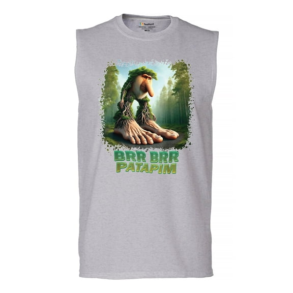 Brr Brr Patapim Men's Muscle Shirt Funny Italian Brainrot Gen Z Alpha Meme