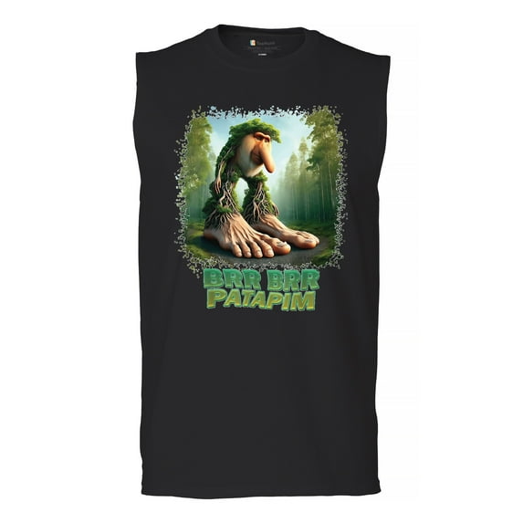 Brr Brr Patapim Men's Muscle Shirt Funny Italian Brainrot Gen Z Alpha Meme