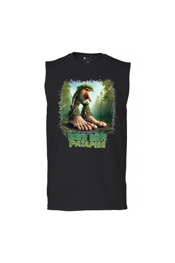 Brr Brr Patapim Men's Muscle Shirt Funny Italian Brainrot Gen Z Alpha Meme