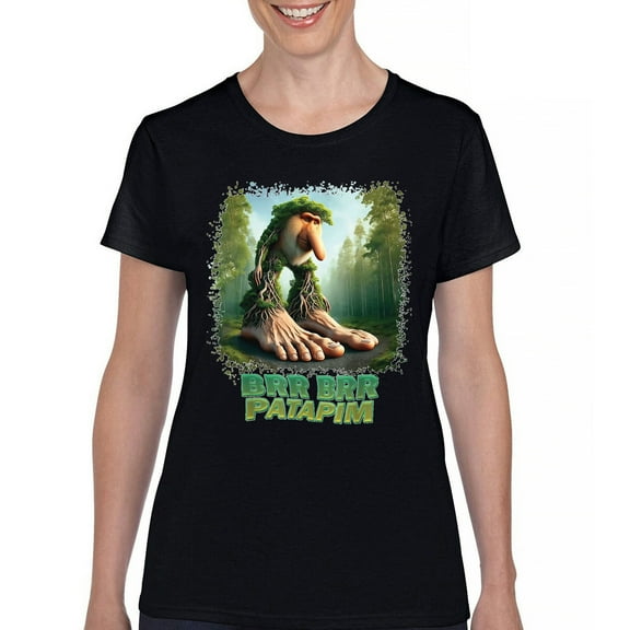 Brr Brr Patapim T-Shirt Funny Italian Brainrot Gen Z Alpha Meme Women's Tee