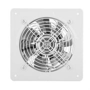 Brrnoo 190mm Wall Mounted Exhaust Fan Low Noise for Home Bathroom Kitchen Garage Ventilation 40W 220V White