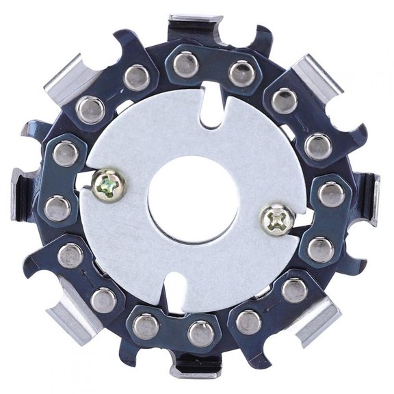 Brrnoo 2.5 inch 8-Teeth Angle Grinder Chain Disc Wood Carving Disc Woodworking Tool Accessories