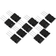 Brrnoo 2SC5200 transistor,Transistor,5 Pair Black 2SA1943 2SC5200 High Power Matched Audio Transistor