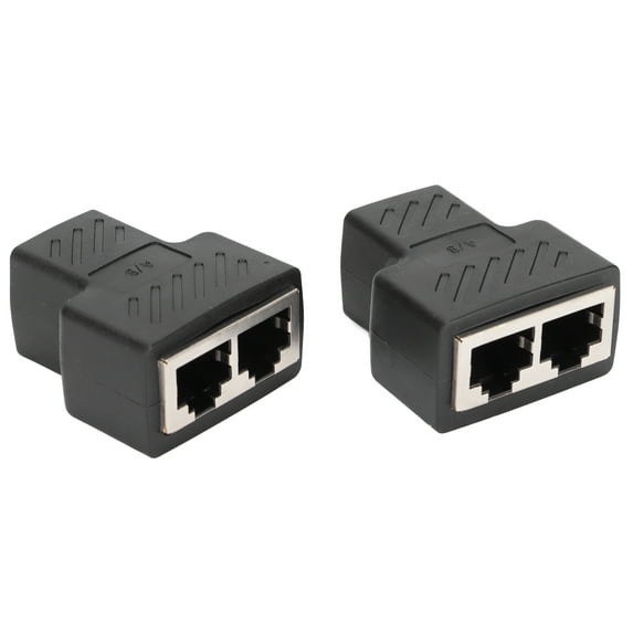 Brrnoo Ethernet Switch,Internet Splitter,2pcs RJ45 Ethernet Splitters 1 To 2 Ways Ethernet Switches For Router TV Box Video Camera Computer