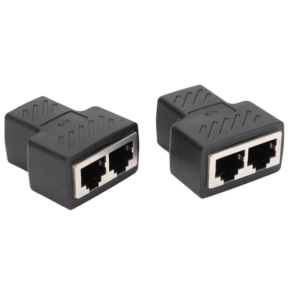 Brrnoo Ethernet Switch,Internet Splitter,2pcs RJ45 Ethernet Splitters 1 To 2 Ways Ethernet Switches For Router TV Box Video Camera Computer