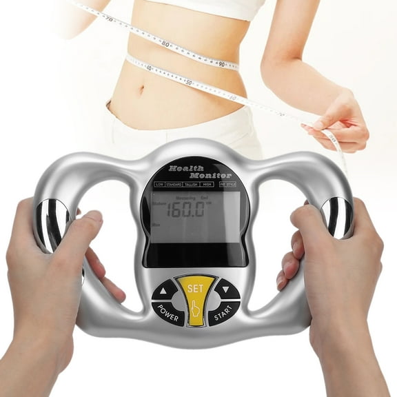 Brrnoo Handheld Body Fat Tester,Handheld Body Fat Measuring Instrument BMI Meter Fat Analyzer Monitor Measure Device,BMI Meter Fat Analyzer