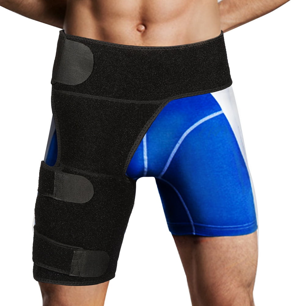 Yosoo Groin Support - Adjustable Neoprene Groin Strain Pain Wrap  Compression Recovery Thigh Wrap Provide Pulled Groin Quad Hamstring Hip  Injury