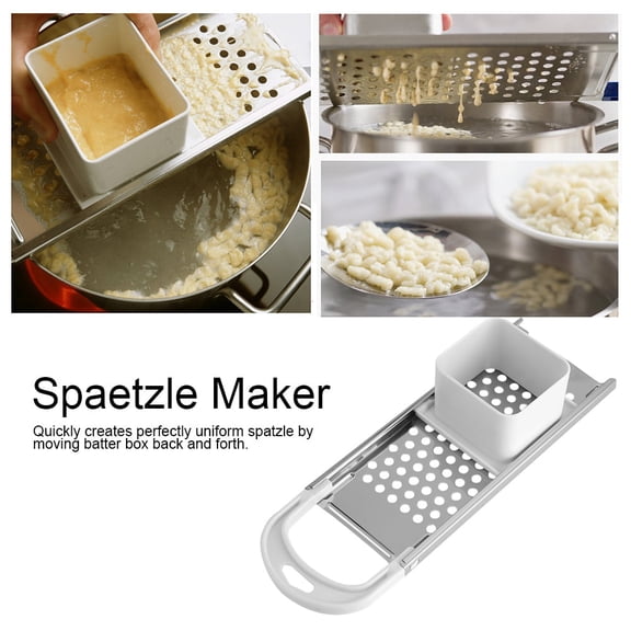 Brrnoo Kitchen Stainless Steel Blade Spaetzle Noodle Dumpling Maker Pasta Cooking Tool, Kitchen Noodle Maker,Spaetzle Maker