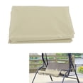 thumbnail image 1 of Brrnoo Outdoor/Patio Swing Chair Cushion Waterproof Cover, 3 Seaters Garden Swing Dustproof Cover Replacement 59 x59 x4(Beige), 1 of 11