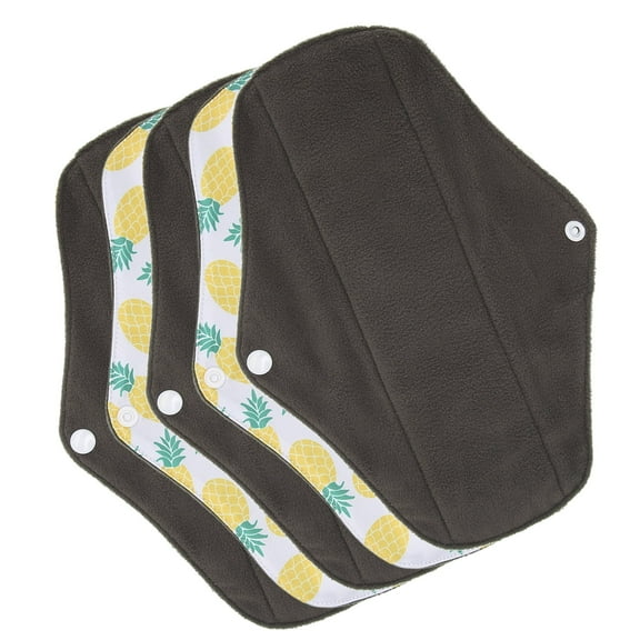 Brrnoo Reusable Sanitary Pads, Strong Water Absorption Washable Sanitary Pad Multiple Layers Bamboo Carbon Waterproof Fabric For Women For Menstrual Period