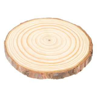 Natural With Tree Bark Wood Disc Coasters Wood - Temu