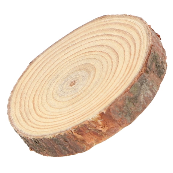 Brrnoo Unfinished Craft With Tree Bark, Coastes CenterPieces Natural Wood Slices For DIY For Coasters For Gifts Labels For Paintings