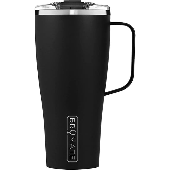 BruMate Toddy XL - 32oz 100% Leak Proof Insulated Coffee Mug with Handle & Lid - Stainless Steel Coffee Travel Mug - Double Walled Coffee Cup (Matte Black)