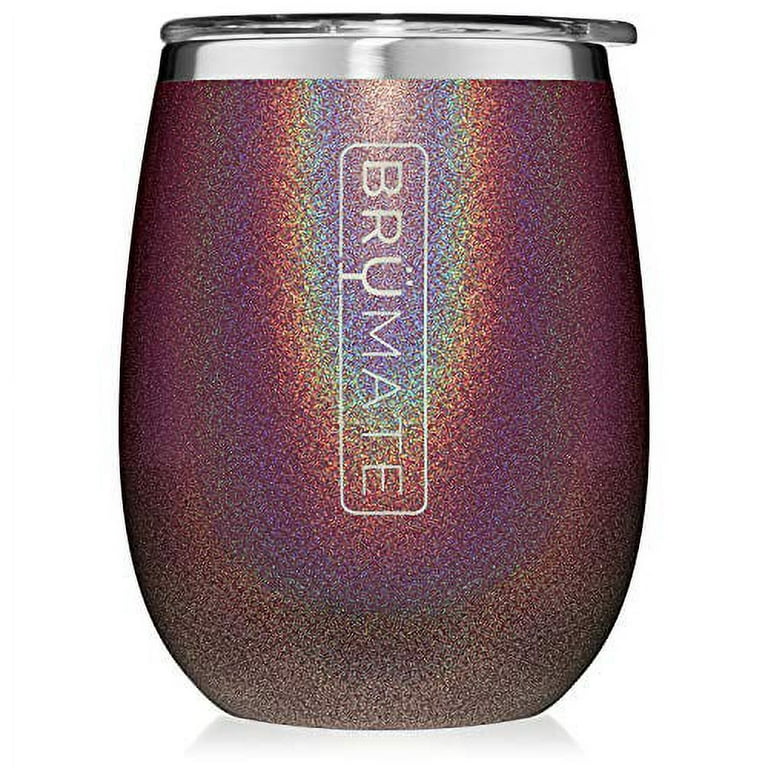 BruMate Uncork'd XL 14oz Wine Tumbler - Glitter Merlot