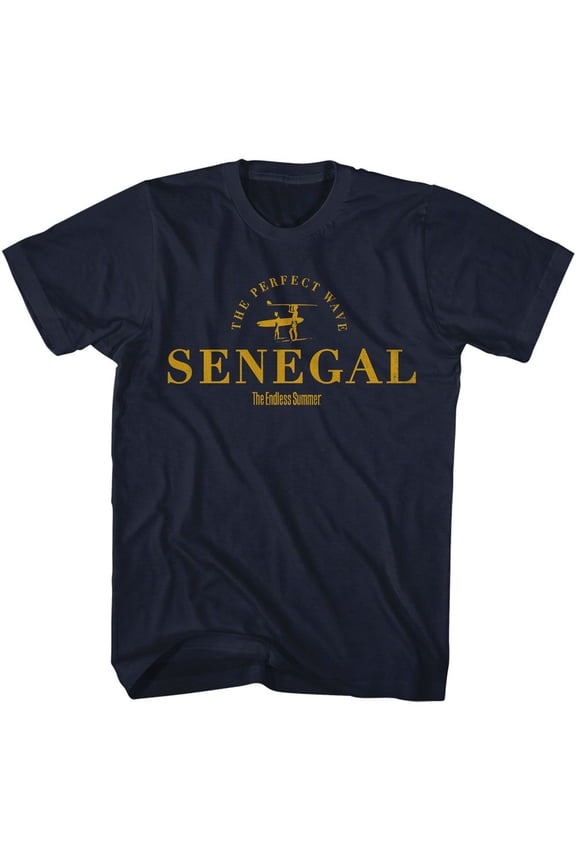 Bruce Brown Films Senegal Navy Adult T-Shirt