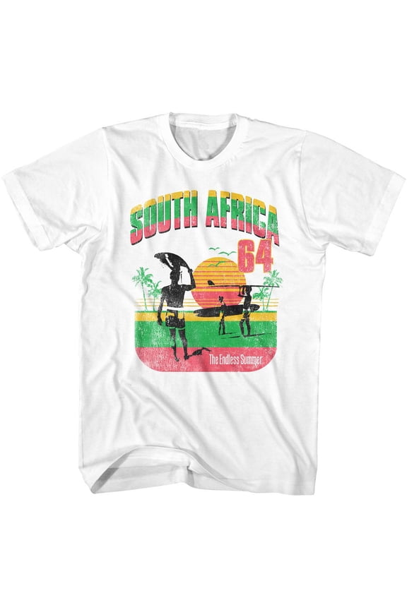 Bruce Brown Films South Africa 64 White Adult T-Shirt M