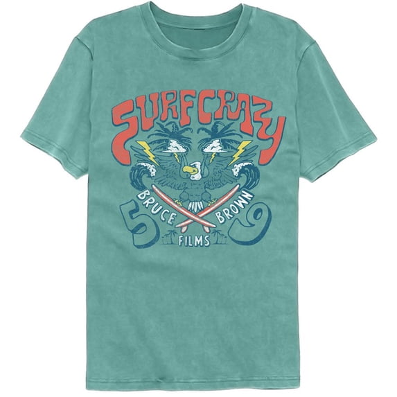 Bruce Brown Films Surf Crazy 59 Seafoam Adult Comfort Color T-Shirt