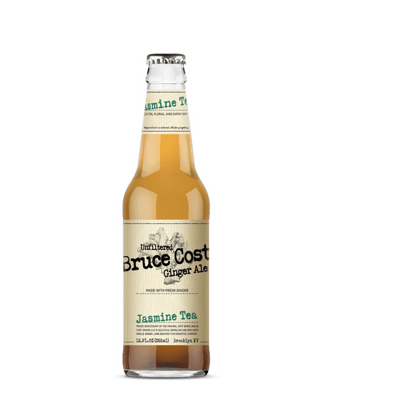 Bruce Cost Unfiltered Original Ginger Ale Jasmine Tea 12 oz - Multi Pack