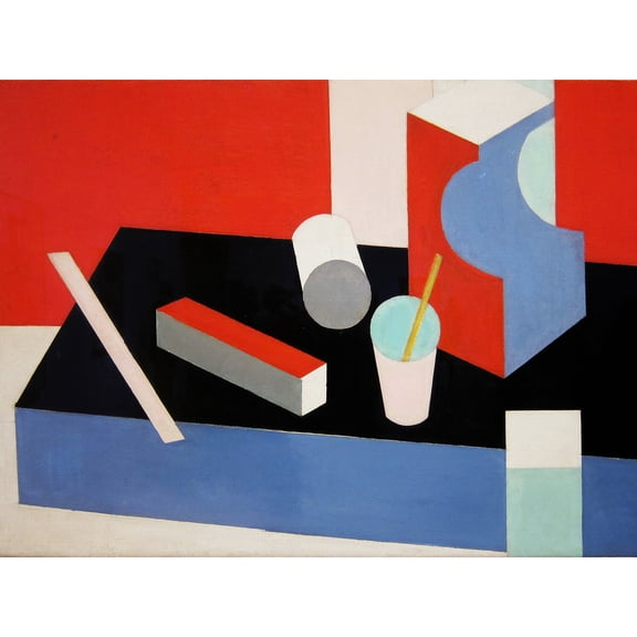 Bruce Cubist Painting Large Wall Art Print