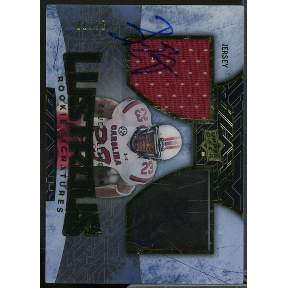 Bruce Ellington/75 Rookie 2014 UD Black Rookie Lustrous Jersey Signature #BRL17