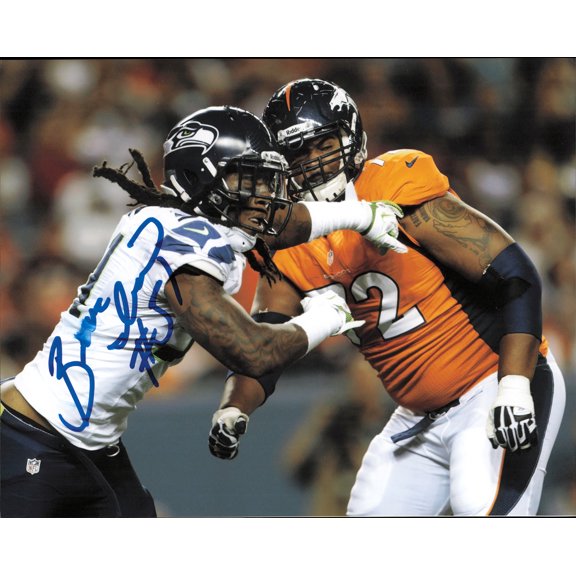 Bruce Irvin Autographed 8x10 Photo Seattle Seahawks (Smudged) SKU #263496