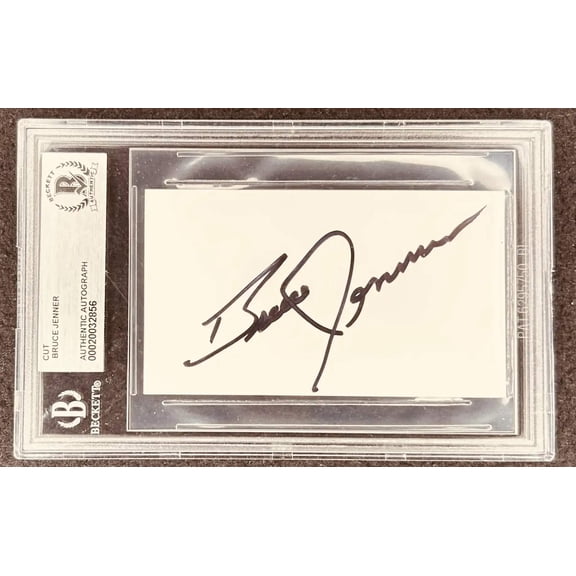 Bruce Jenner autographed 1996 Collect-A-Card Centennial Olympics Games card BAS