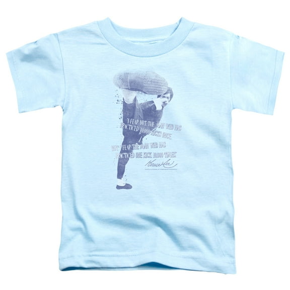 Bruce Lee 10,000 Kicks S/S Toddler T-Shirt Light Blue