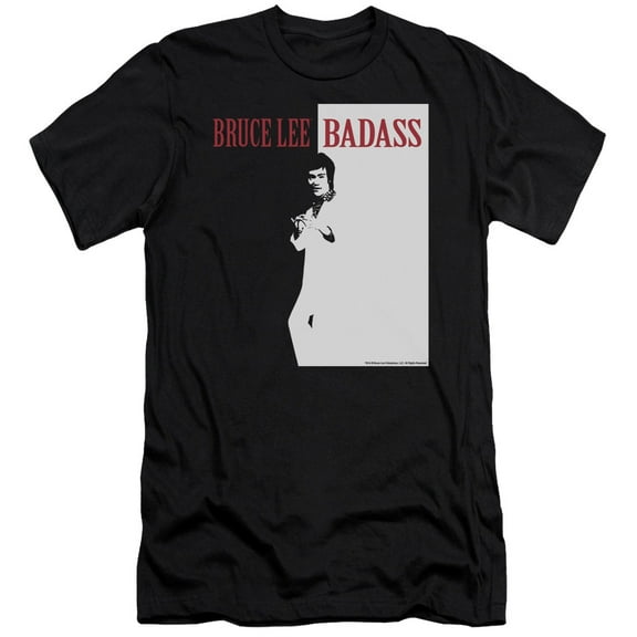 Bruce Lee - Badass - Slim Fit Short Sleeve Shirt - Large