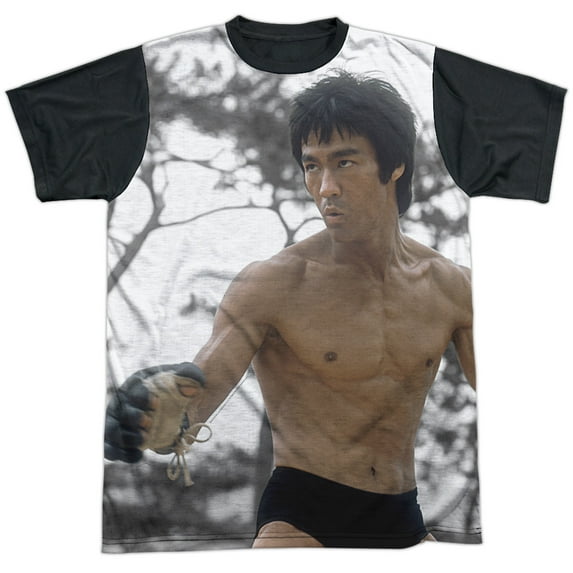 Bruce Lee - Battle Ready - Short Sleeve Black Back Shirt - Small