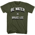 thumbnail image 1 of Bruce Lee Be Water Military Green T-Shirt, 1 of 2