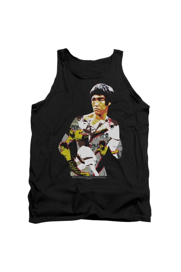Bruce Lee Body Of Action Adult Tank Top Black