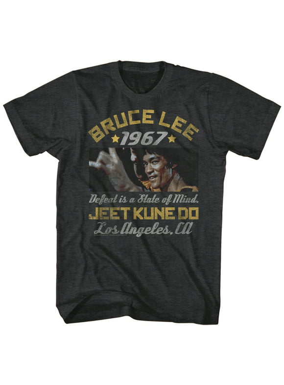 Bruce Lee Box Smirk Black Heather T-Shirt