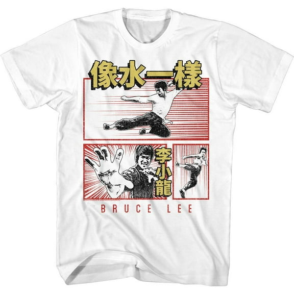Bruce Lee Chinese Comic White T-Shirt