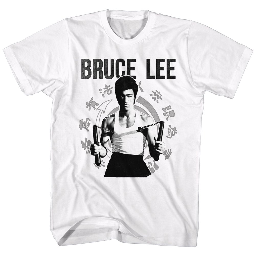【ホワイト（10）】Bruce Block Print Ss Shirt Bruce Lee Chucks White Adult T-Shirt 4Xl - Walmart.com